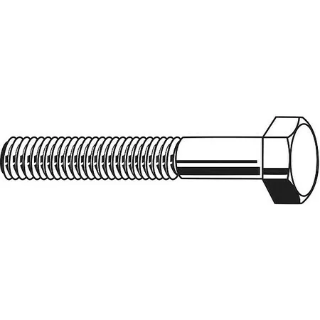 Zoro Select M01200.060.0120 Class 8.8, M6-1.00 Hex Head Cap Screw, Zinc Plated