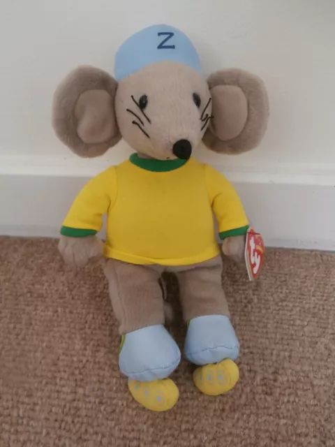 Ty Beanie Babies 'Rastamouse' Zoomer The Brown Mouse With Roller Skates Beanie