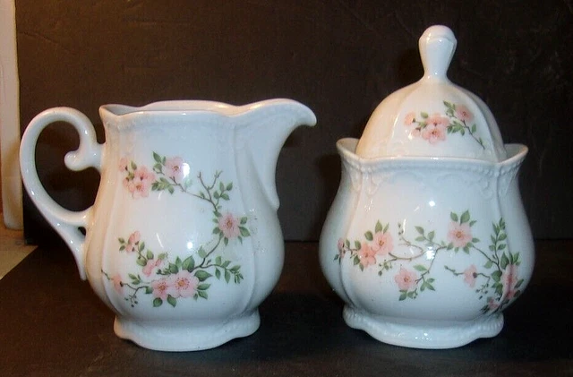 Vintage  MITTERTEICH Bavaria CHARMING BARBARA Creamer and Sugar Bowl Germany