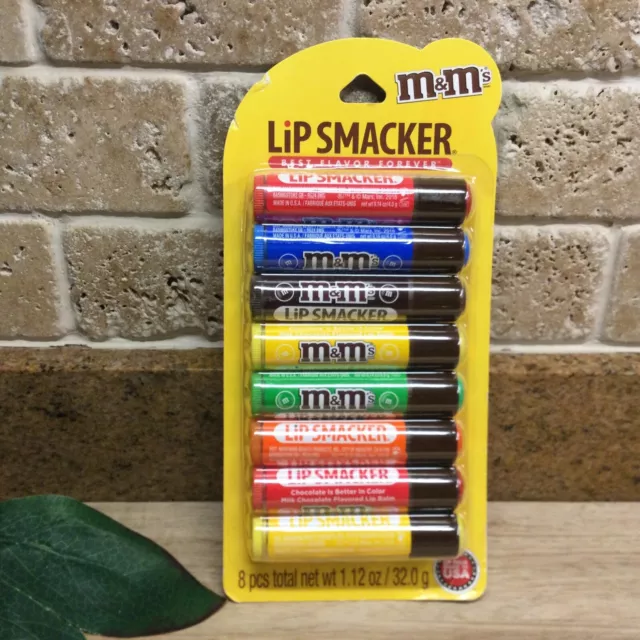 M&M's Lip Smacker LipSmacker's Balm Party Pack, 8 Pack Milk Chocolate Flavored