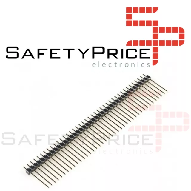 5 x Tira 40 Pines Macho 2,54 mm 19mm  Electronica Arduino single row pin header
