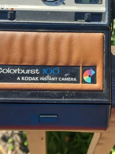 De colección 1978-1980 Kodak Colorburst 100 cámara instantánea enfoque ajustable sin probar 2
