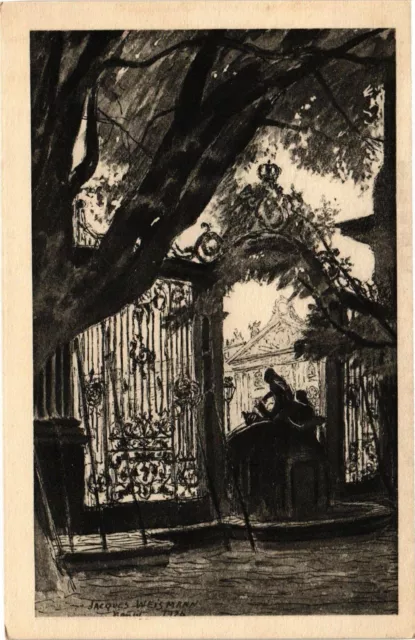 CPA Nancy - grilles de la Fountain d'Amphitrite, after a drawing (187686)