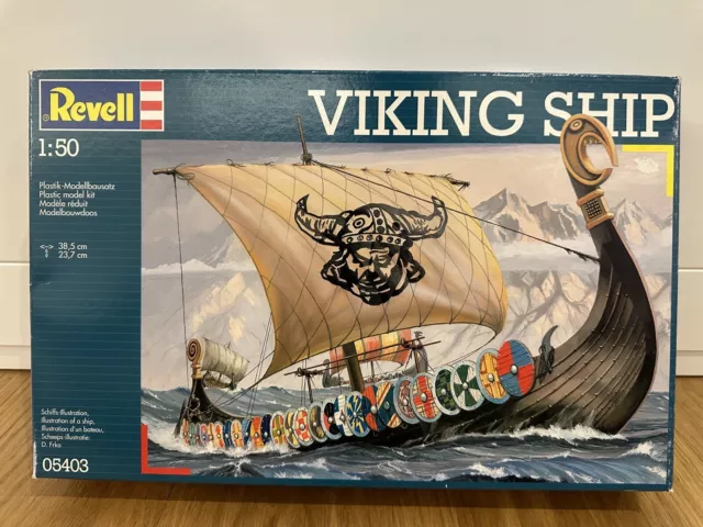 Revell 05403 Viking Ship Wikinger Schiff 1:50 Model Boot Boat neuwertig like new