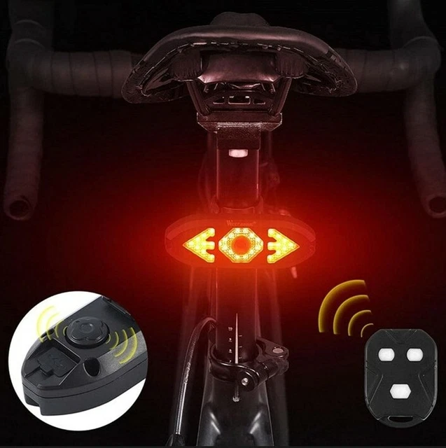 FRECCE PER BICI BICICLETTA A LED INDICATORI DI DIREZIONE TELECOMANDO WIRELESS