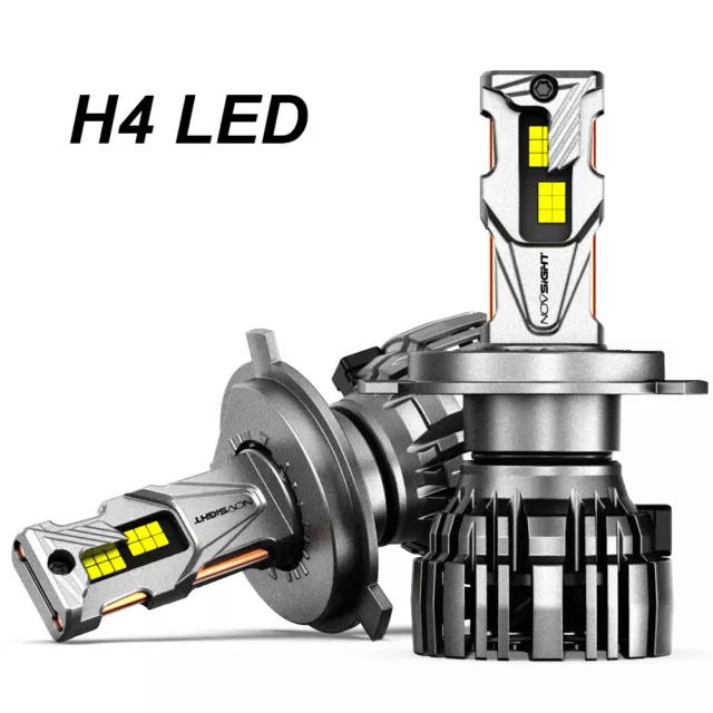 NOVSIGHT Nuovo H4/9003 Fari LED Anabbaglianti Lampada Auto Alogena 6500K