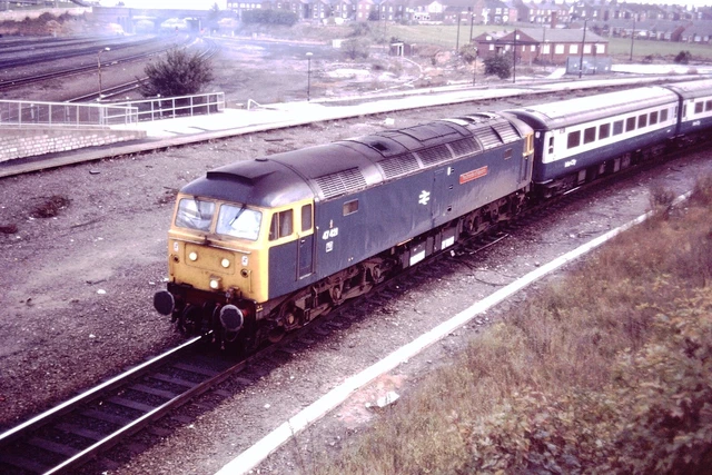 1980S BRITISH RAIL BR Diesel Electric Loco 47 421 Railway Slide Ref 155 ...