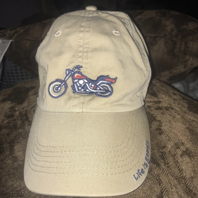Life Is Good Motorcycle Baseball Cap Hat