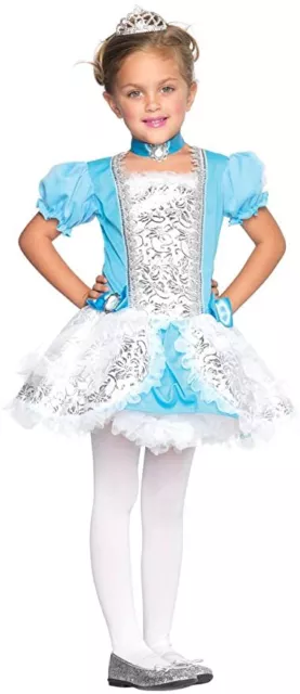 Enchanted Costume Child's Blue White Fairytale Princess Halloween Costume Large