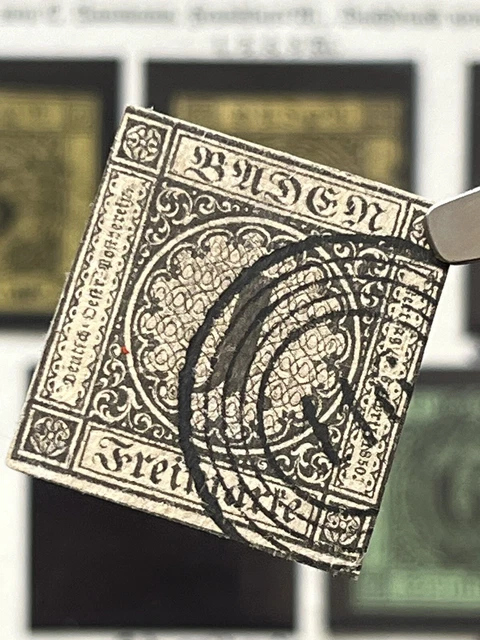 Briefmarken Baden Sammlung auf Vordruck ab Mi. 1