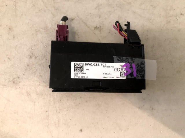 2018-2021 Audi Q5 Interface Aux Music Usb Port Control Module Oem 8W0035708