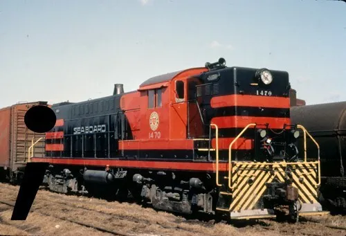 Railroad Slide: Seaboard Coast Line Scl 1470 (Raleigh Nc. 12.68/ Bahn Dia Usa