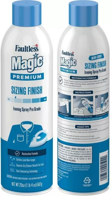 Faultless Magic Sizing Fabric Finish Fresh Scent Two 20 Ounce, 2 Pack