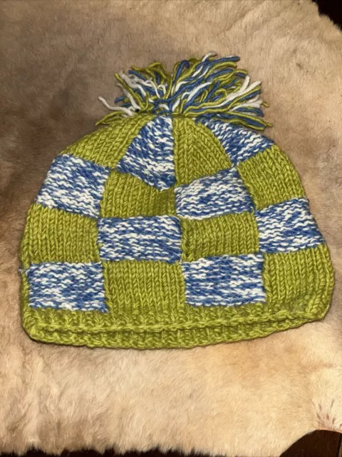 Women/Mens Warm Handmade Wool Winter Hats Ski Cap Solid Hats