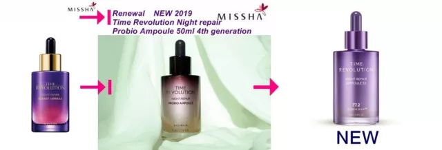 MISSHA Time Revolution Night repair Ampoule 5X 50ml ( NEW ) Extreme Biome 77.2% 3