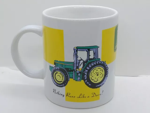 Vintage John Deere Tractor "Nothing Runs Like a Deere" Coffee Cup Mug Gibson