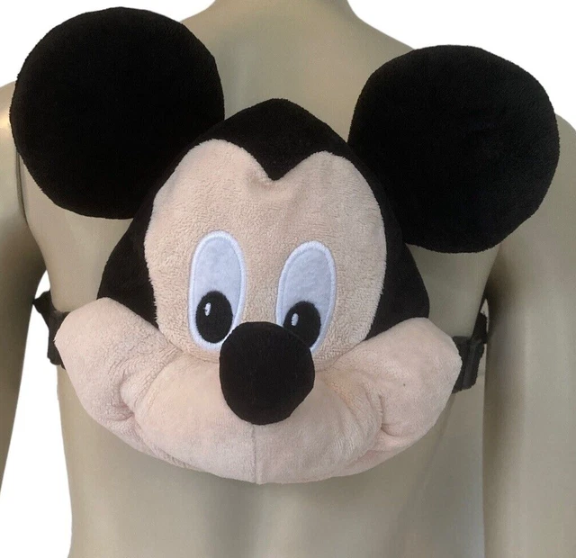 DISNEY BABY MICKEY MOUSE Black Kids Plush Backpack Carry Bag