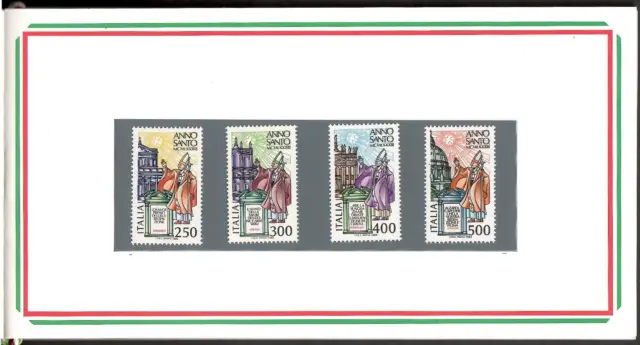Italy 1983 MNH Sc# 1546-1549 Commemorative Holy Year Issue in 12-page Folio