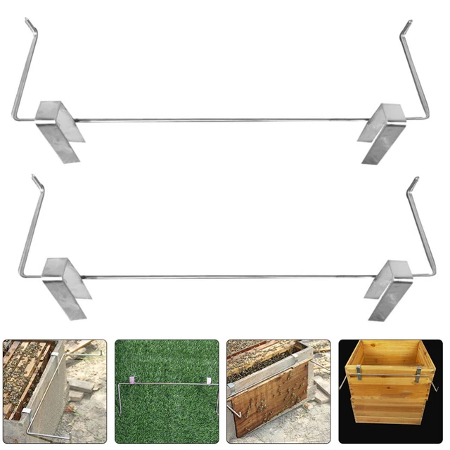 2pcs Cadre de l'apiculture Grip Matériel apicole Ruche De Stockage Rack