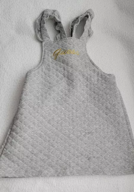 GUESS KIDS JUMPER~ Grey Quilted Dress~ Girls ~Size 6