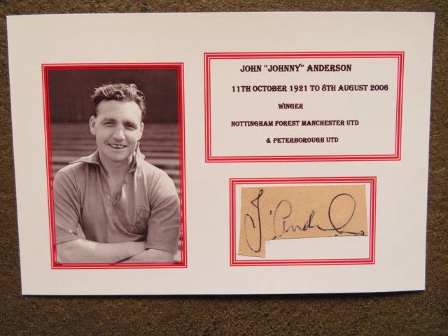 Johnny Anderson - Nottingham Forest & Manchester Utd