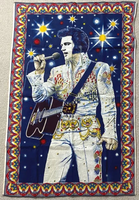 Vintage Elvis Presley Aloha From Hawaii Wall Hanging Tapestry 53x35 Turkey