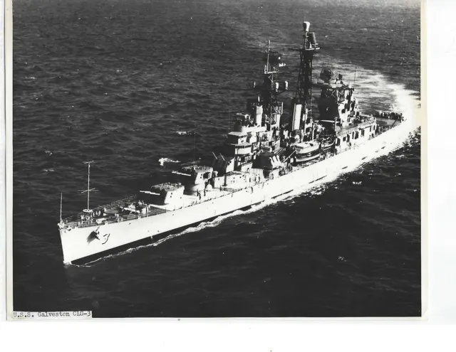 Original Warship Photo Uss Galveston Clg-3