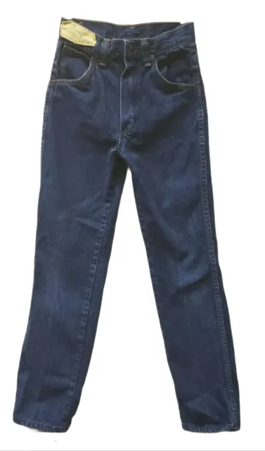 Vtg Wrangler Jeans Youth 12 Slim 24x27 Retro 80s Classic USA Metro Slim Fit