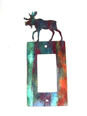 Moose Single Rocker Switch Cover Plate by Steel Images USA 6415m