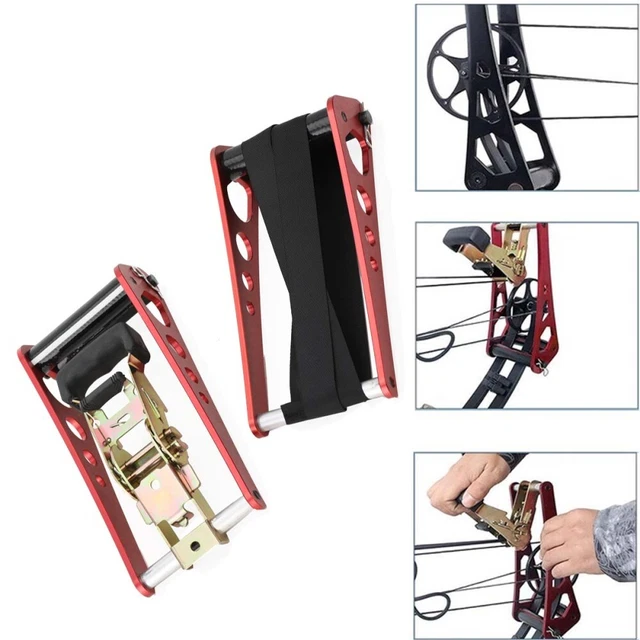 PORTABLE BOW PRESS Ratchet Compound Bow Open Repair String Changer