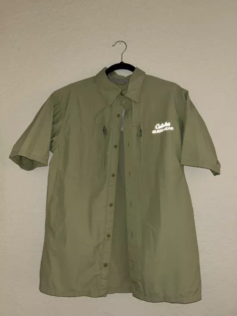 Cabela's, Shirts, Cabelas Guidewear Long Sleeve Upf 4 Vented Green Fishing  Shirt Mens Size Xl
