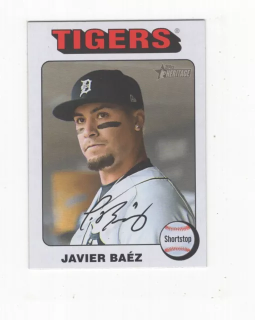 2025 TOPPS HERITAGE Mini Baseball Bordo Bianco Javier Baez Detroit