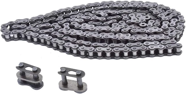 New #40 Roller Chain 10 Feet with 2 Connecting Links Fit for Go Kart and Mini B