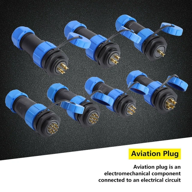 Waterproof Aviation Connector.Plug + Socket SP21 2/3/4/5/6/8/9/12 Pin IP68 Tool
