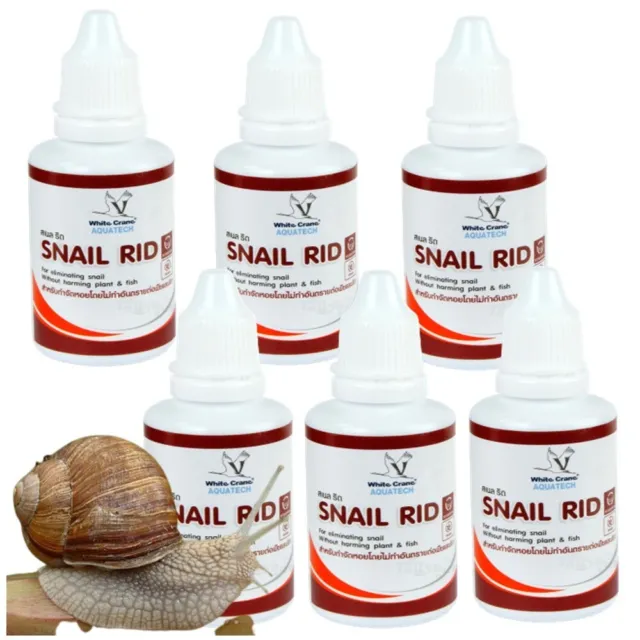 Snail Rid Infestation Snail Of Aquarium Tank Safe Fish Pest Control 30 ml x 6.