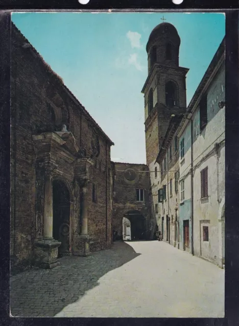 Cartolina Orciano di Pesaro Via Cosimo Betti Portale S. Maria Novella MA323