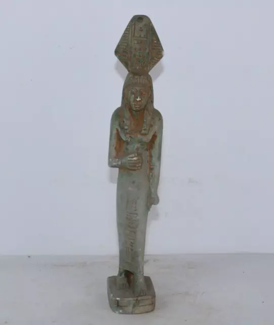 RARO ANTIGUO EGIPCIO ANTIGUO Reina Hatshepsut Soporte de piedra Estatua... 2