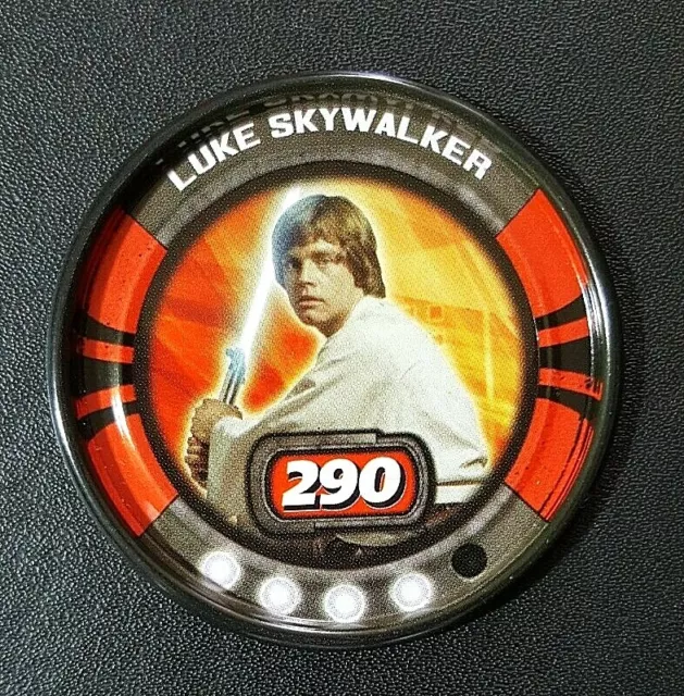 Luke Skywalker : 44 of 65 - STAR WARS Slingers Metal Medallion 2010 Lucasfilm