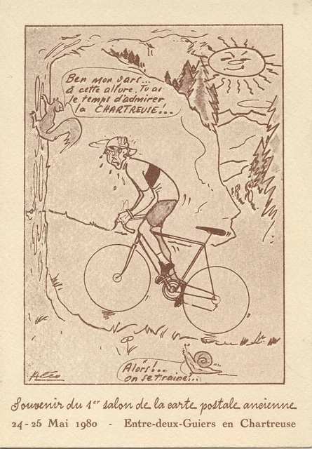 Carte Postale Publicitaire Le Dauphine / Entre Deux Guiers Souvenir 1° Salon Cpa