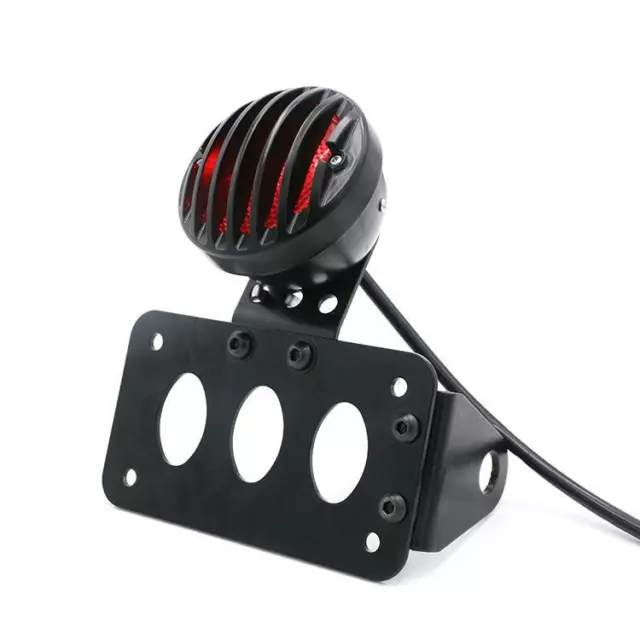 Stop /Tail Side Mount Light With Number Plate Bracket Custom Motorcycle