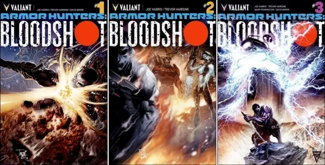 Armor Hunters Bloodshot #1 2 3 Complete Set 2014 Valiant Nm Comic Books 1-3