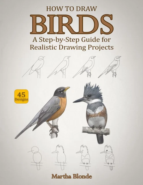 Realistic Drawing Guide.pdf HOW TO DRAW Birds Step by Step Guide Realistic Drawing Paperback $19.52 ...