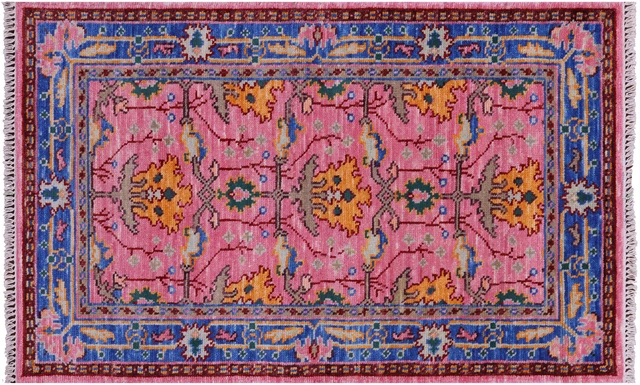 William Morris Handmade Wool Rug 3' 0" X 5' 0" - Q20286