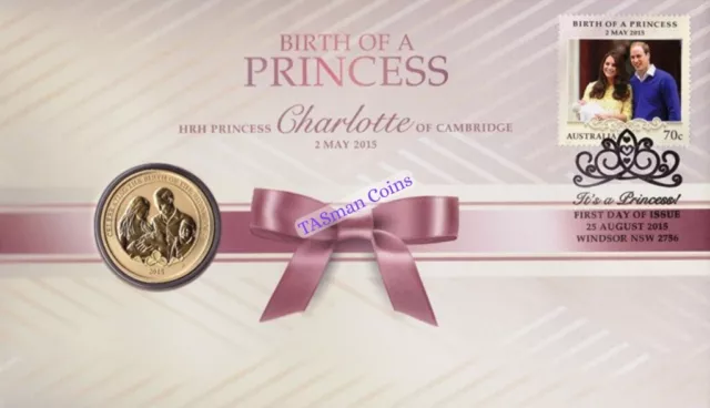 PNC Australia 2015 Birth of a Princess HRH Charlotte Perth Mint $1 Coin