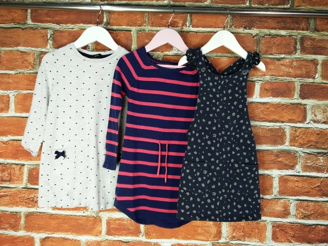 Girls Bundle Age 3-4 Years George Young Dimension F&F Dress Set X3 Kids 104Cm