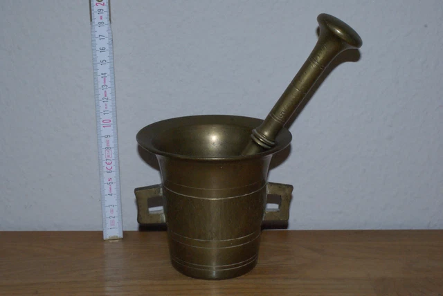 Mörser antik Apotheke mit Pistill Stößel