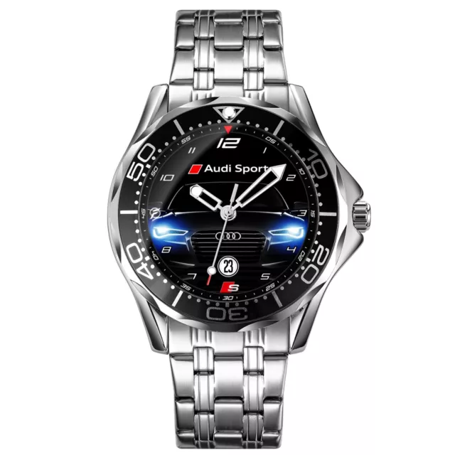 Orologio da polso da uomo in acciaio per appassionati di Audi Matrix Sline RS A5