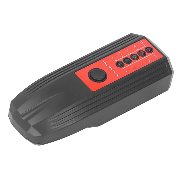 (Black)EMF Meter Easy Carry Magnetic Field Detector Large Frequency Range