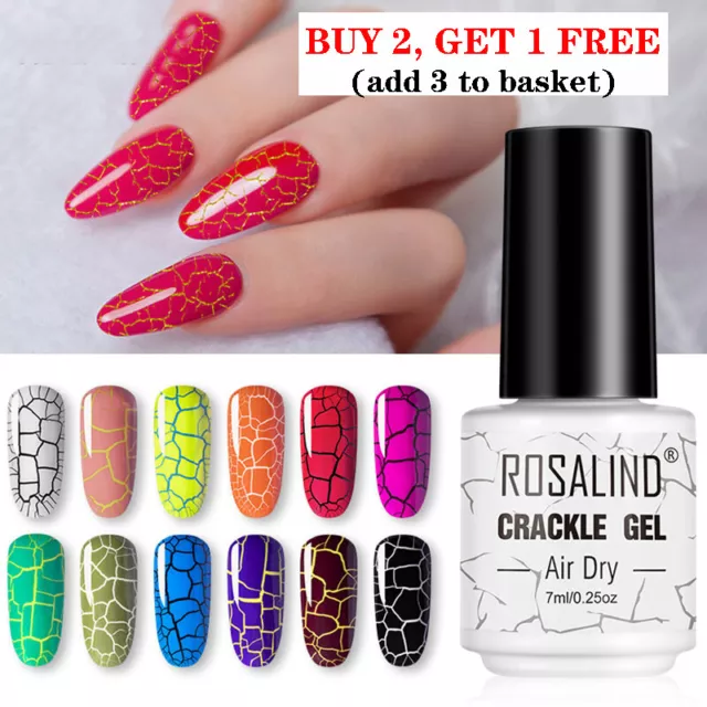 7 ml Crackle gel UV smalto nail art manicure aria secca smalto per unghie Ne ¬