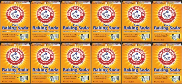 12 Boxes Arm & Hammer Pure Baking Soda Box 8 oz